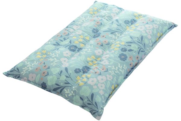 首楽サポートまくら（ボタニカル柄） ５４×３７ｃｍブルー