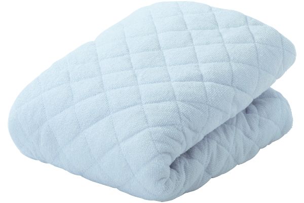 わた入りふんわりワンタッチシーツ １０５×２０５ｃｍブルー