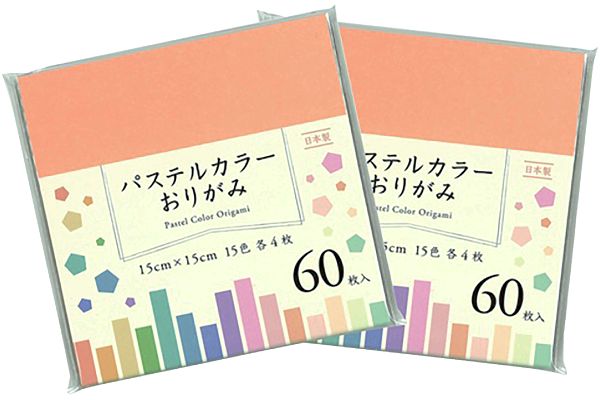 パステルカラーおりがみ