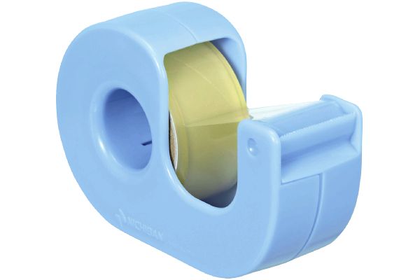 セロテープ小巻まっすぐ切れるタイプ＋替え２巻つき スノーブルー