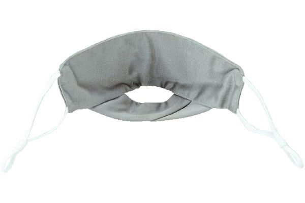 おやすみ用　鼻呼吸シルクマスク 大きめグレー
