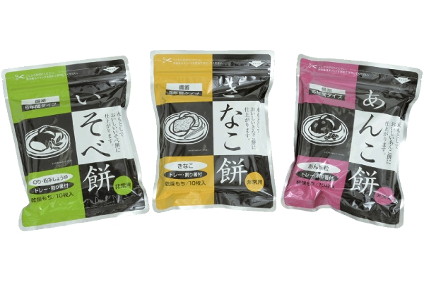 非常用乾燥餅（きなこ・あんこ・いそべ　３種組）