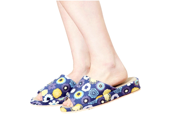 ヒールアップスリッパ　ポップフラワー