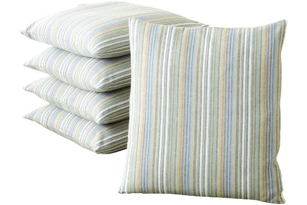 綿座布団カバー　縞模様