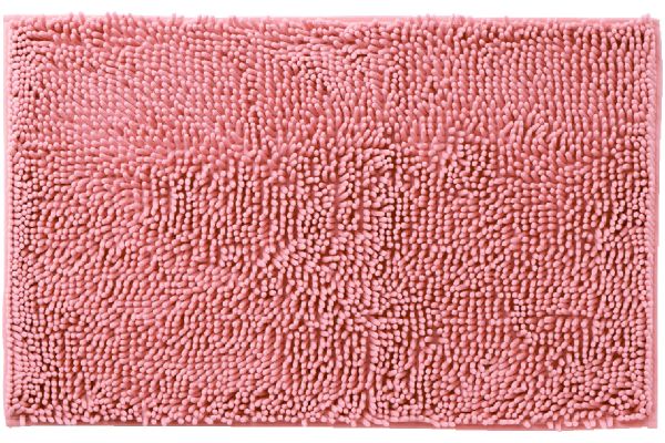 マイクロファイバー吸水速乾バスマット　大判 50×80ｃｍコーラルピンク
