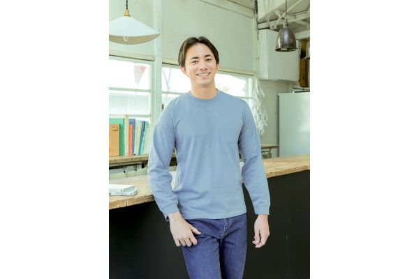 インド綿長袖Ｔシャツ　メンズ