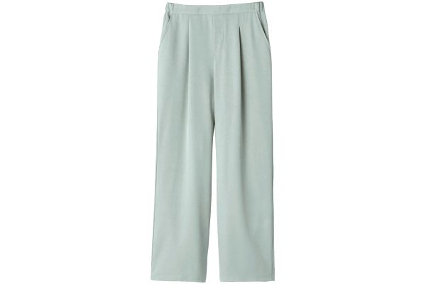 美らくストレッチセミワイドパンツ Ｍアイスグレー