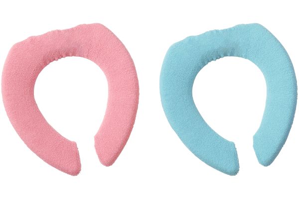 便座カバー（２色組） Ｕ型用ブルー・ピンク