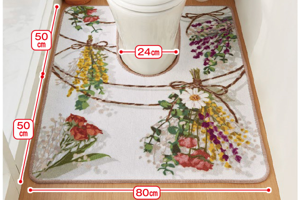 トイレマット　ブーケスワッグ