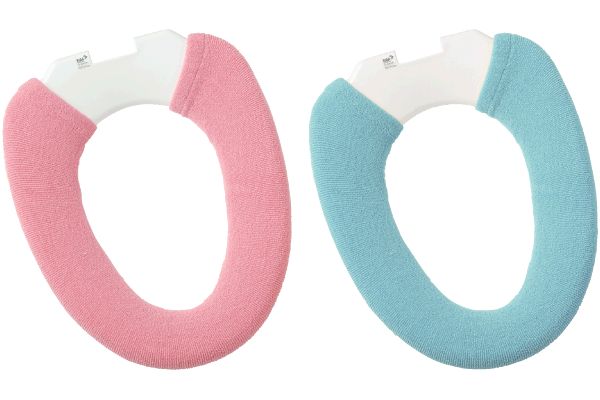 便座カバー（２色組） 洗浄暖房用ブルー・ピンク