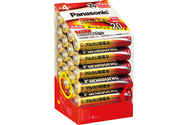[パナソニック]アルカリ乾電池 （20本）単4