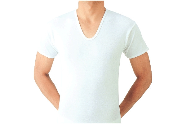 [グンゼＭＥＮ’Ｓ肌着]肌にやさしい綿100％ 半袖Ｕ首 （2枚組）Ｍホワイト