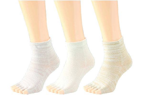 シルクの思いやり 指なし5本指ソックス