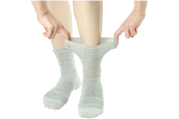 やわらかコットンクルー丈ソックス