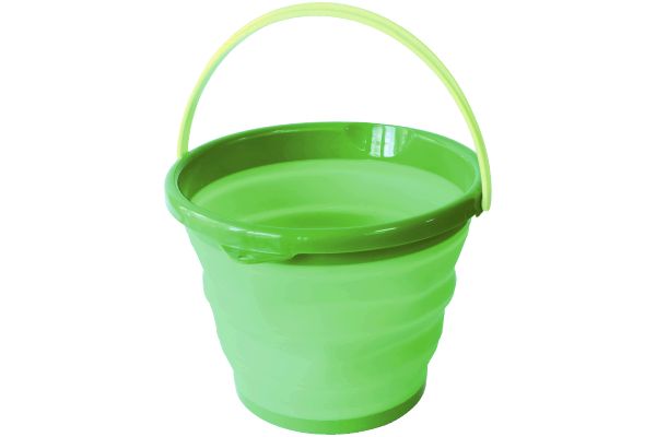 スリムに畳める丸バケツ　１０Ｌ