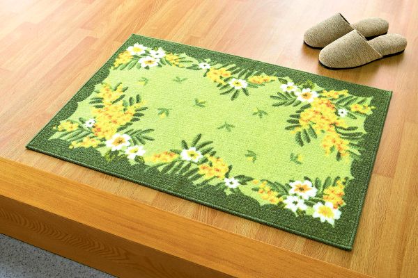 玄関マット　ミモザ