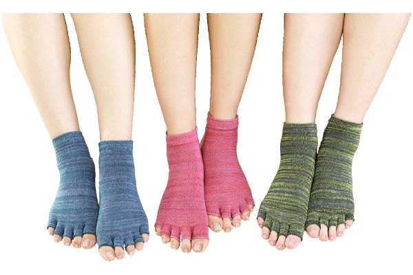 ［快適ドライ］指なし5本指ショート丈ソックス