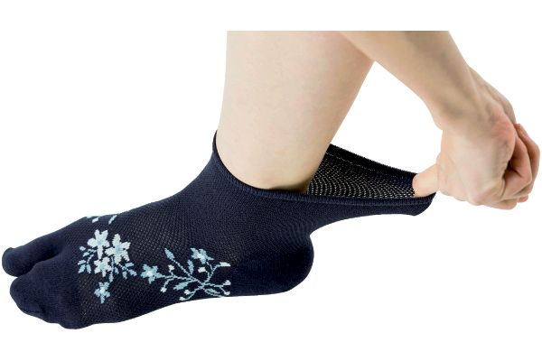 さわやかメッシュゴムなしタビソックス