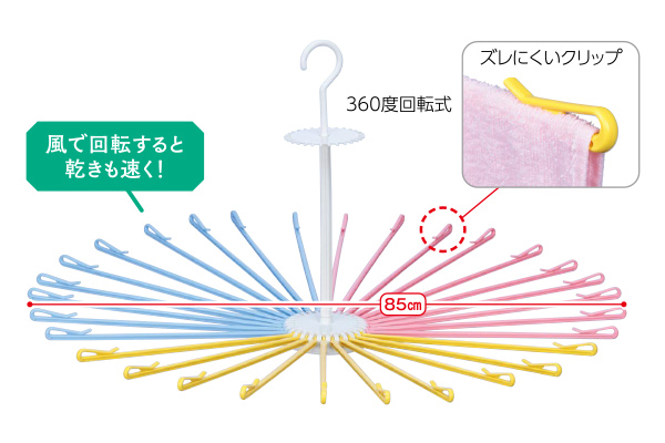 カラフルパラソルハンガー３０本掛