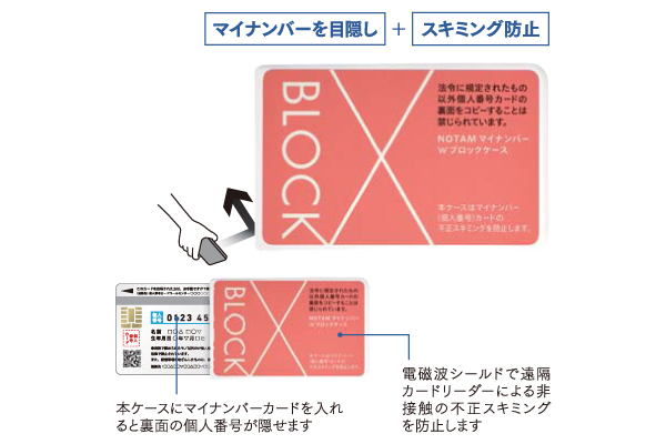 ノータム・マイナンバーＷブロックケース