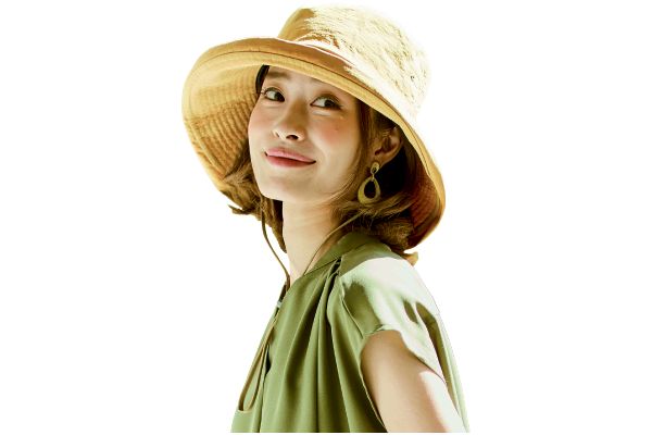 水をはじくサファリ風帽子