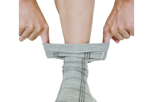 ゴムなしメンズカジュアルソックス（5柄組　25〜28ｃｍ）