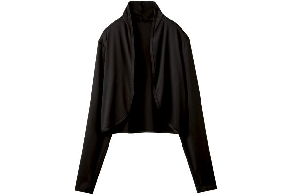 軽く羽織れるＵＶカットボレロ Ｍ〜ＬＬブラック