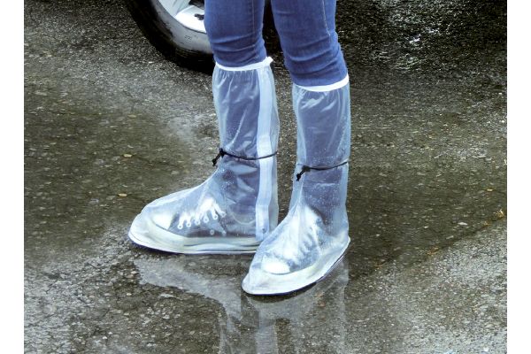 携帯用長ぐつカッパの足