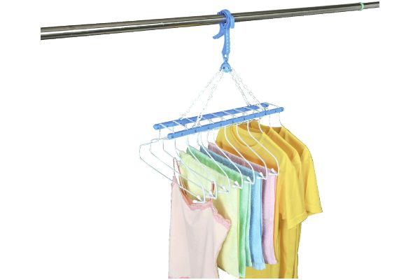 【ネット限定】10連ハンガー ブルー