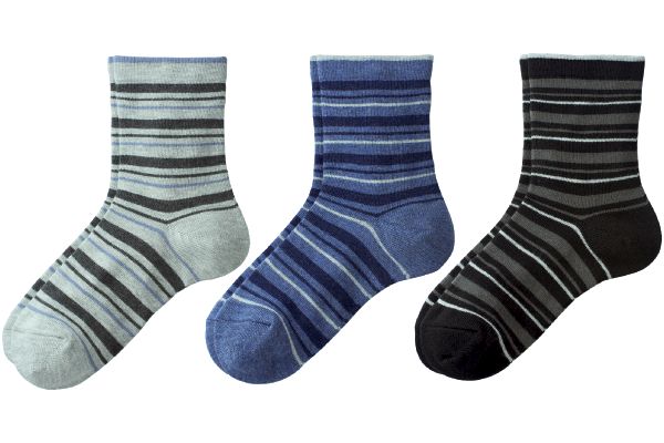 丈夫で長持ちクルーソックス