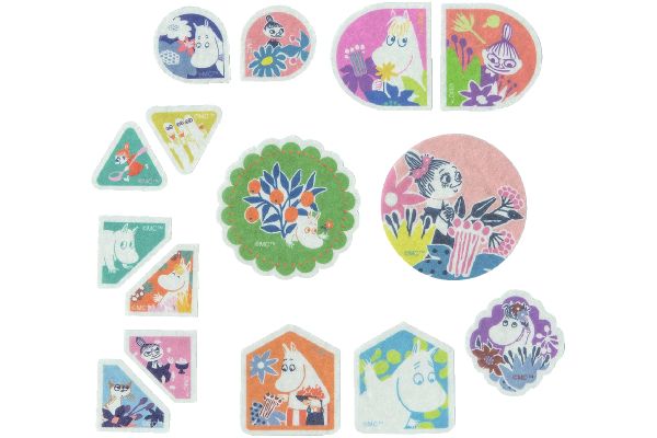 ムーミン　ひょっこりフレークシール