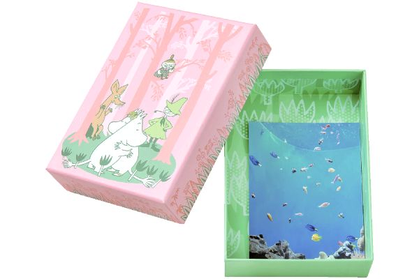 ムーミン箱　ポストカードサイズ