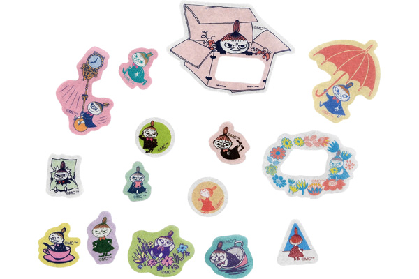 ムーミン　ひょっこりフレークシール