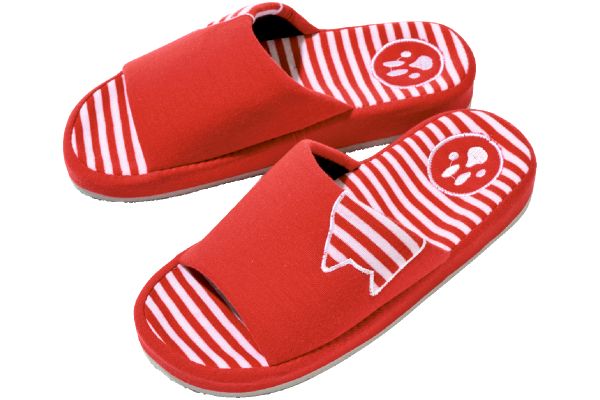 コンフォートスリッパアニマルアップリケ