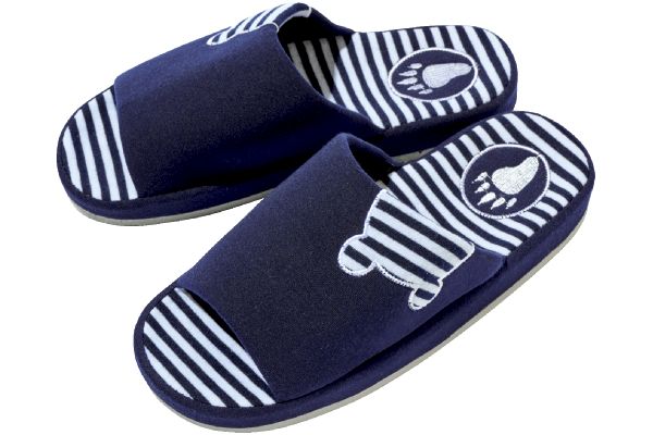 コンフォートスリッパアニマルアップリケ