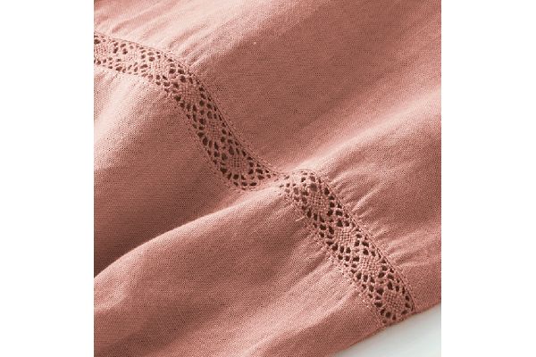 インド綿レース付きブラウス