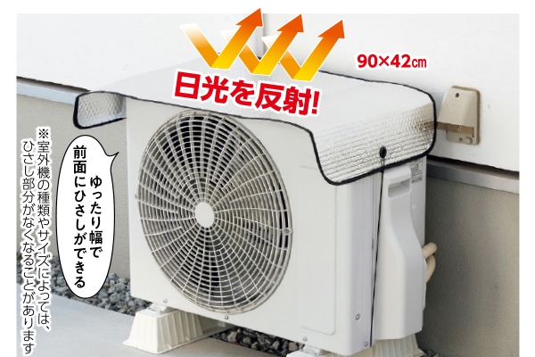 エアコン室外機遮熱パネル　マグネット式