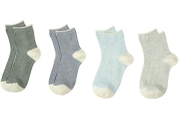 ジャカードストライプソックス