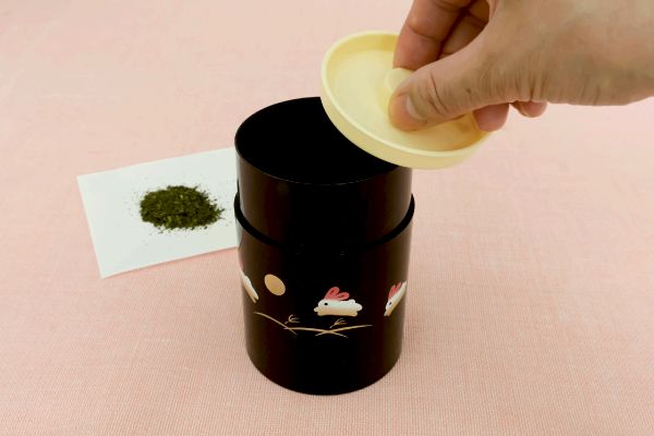 ［山中塗］雅茶筒