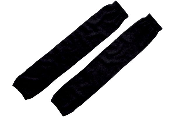 麻混やわらかアームカバー （１双）ブラック
