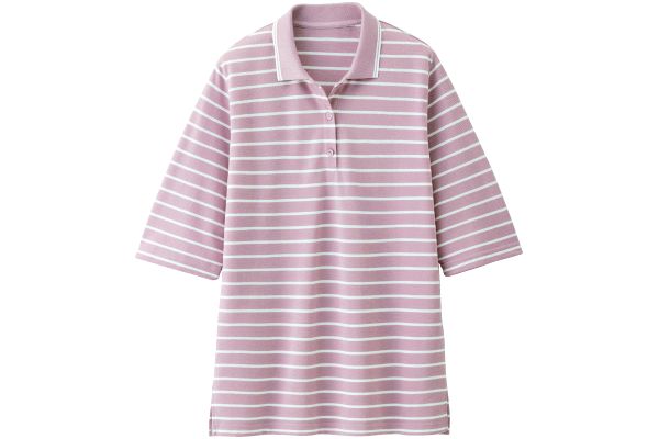 ＵＶカット鹿の子ボーダーポロ