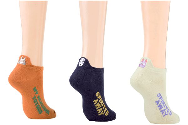 スタジオジブリフラップ刺繍ソックス