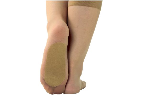 綿混で足裏さらりショートストッキング