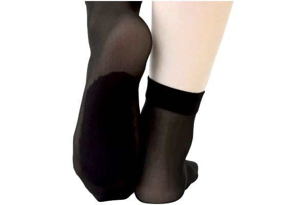 綿混で足裏さらりミニストッキング