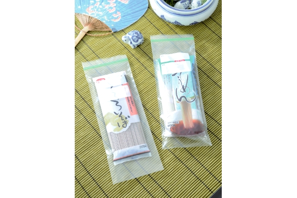 冷凍用ツインチャック袋　ロング（メモ欄付）