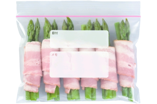 冷凍用チャック袋　ミニ　ヨコ型（メモ欄付）