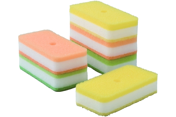 コンパクト洗剤用ナイロンスポンジ