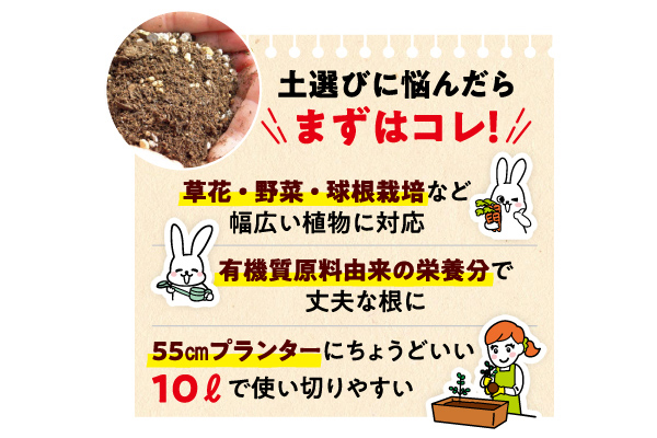 花と野菜の有機培養土