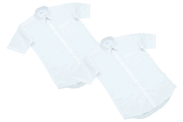 半袖スクールシャツ形態安定 （白　2枚組）160　男子