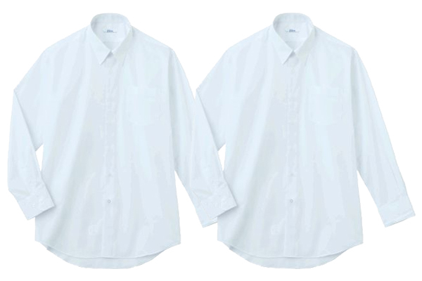 長袖スクールシャツ形態安定 （白　2枚組）160 男子